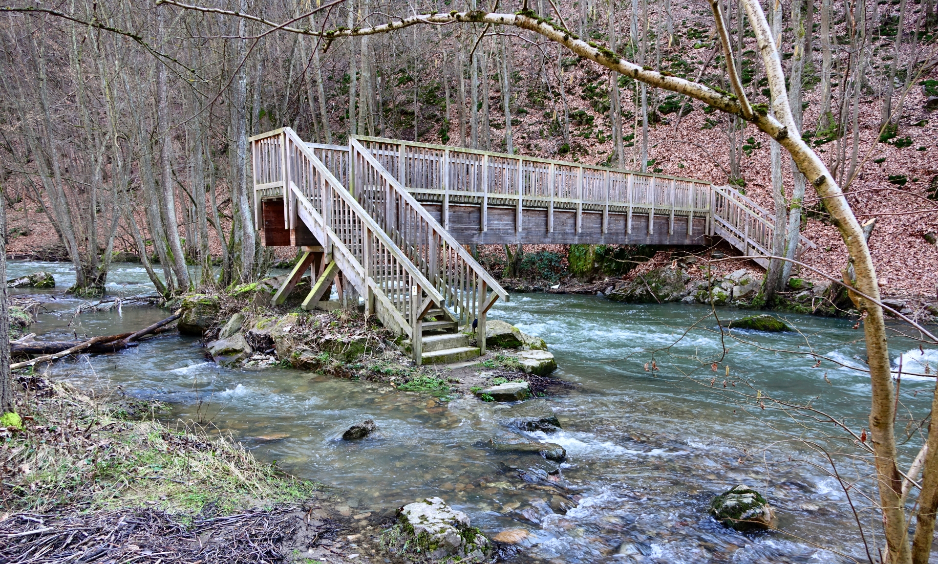 Detour in case of high tide on Simmerbach